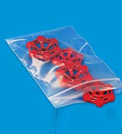 Hot-cut ziplock bag